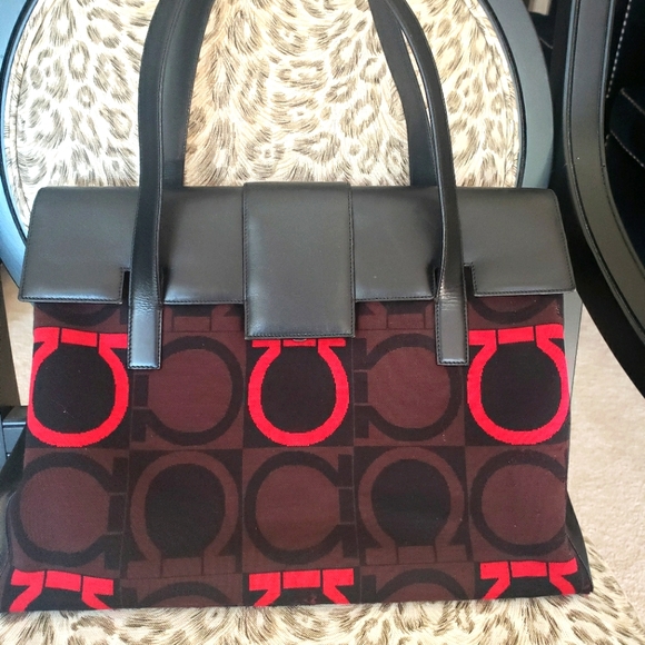 Salvatore Ferragamo Handbags - Salvador Ferragamo Logo Handbag Briefcase Tote